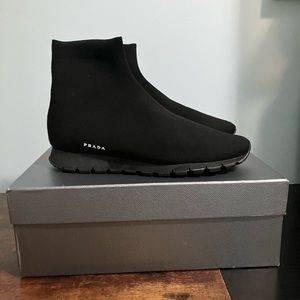 Prada mens sports knit sock shoes size 11